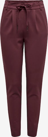 ONLY Kalhoty se sklady v pase 'Poptrash' – červená: přední strana