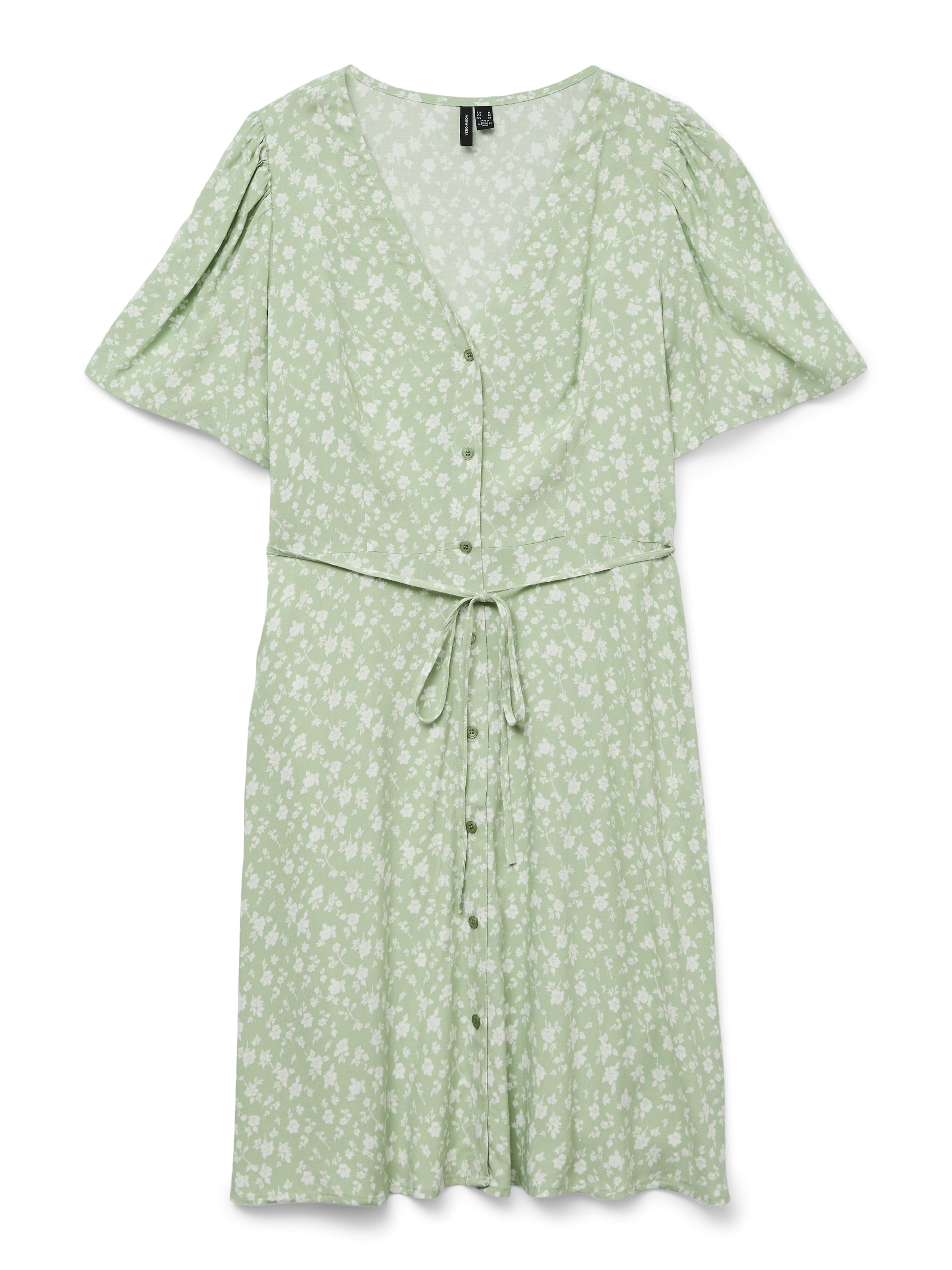 Robe-chemise 'VMAlba' VERO MODA en vert : devant