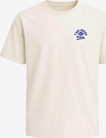 Neverless Shirt 'Two Beers only' in Beige: Vorderseite