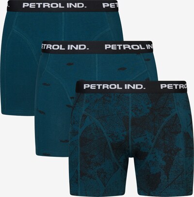 Petrol Industries Boxershorts 'Michigan' in de kleur Petrol / Zwart / Wit, Productweergave