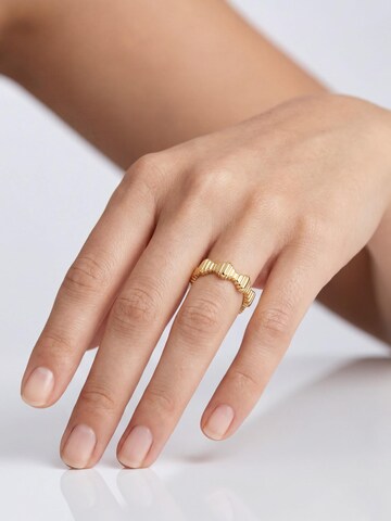 Akitsune Ring 'Confidence' in Gold: front