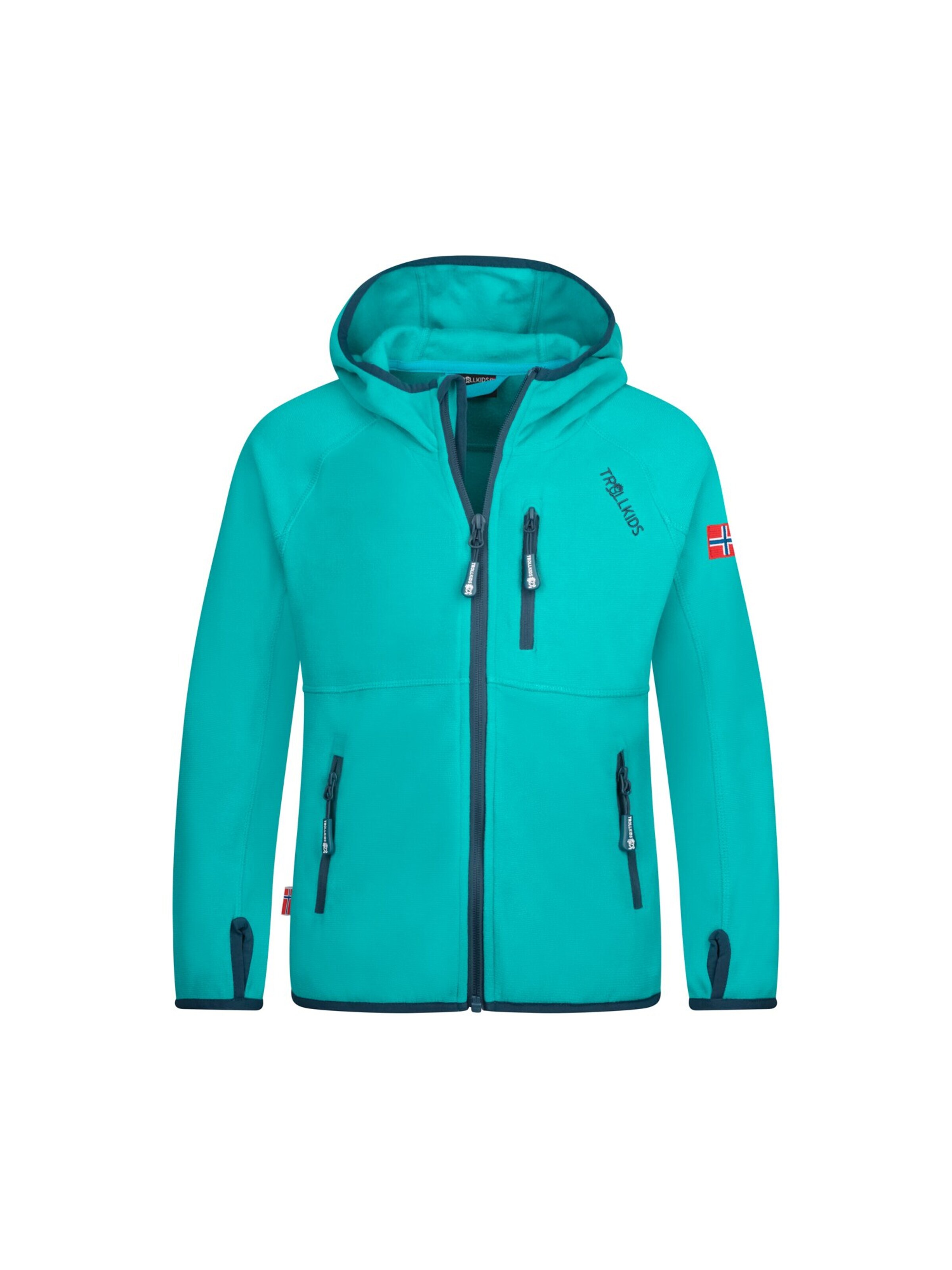 TROLLKIDS Fleece Jacket in Blue: front