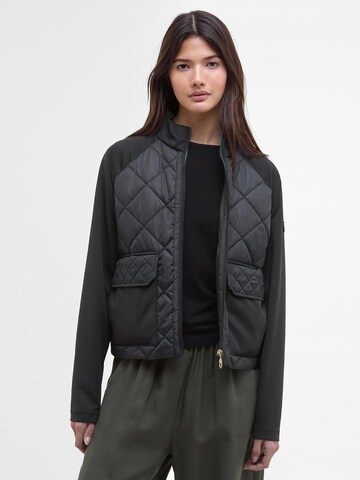 Barbour International Between-season jacket 'Ebony' in Black: front