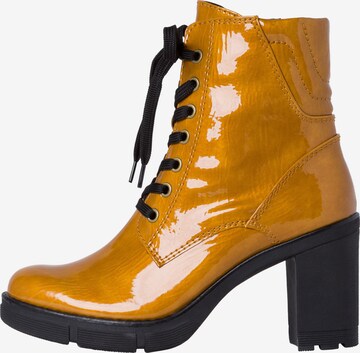 MARCO TOZZI Lace-up bootie in Yellow