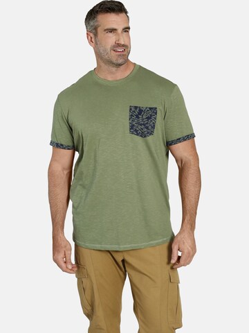 Charles Colby Shirt ' Earl Higgles ' in Groen: voorkant