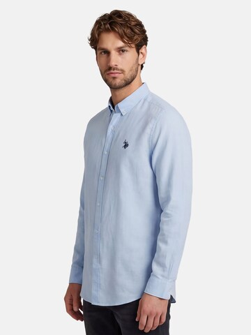 U.S. POLO ASSN. Regular fit Button Up Shirt in Blue