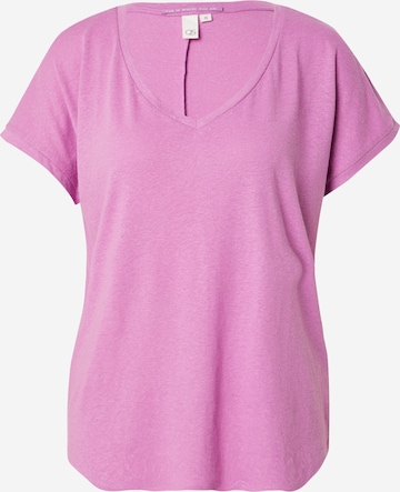 T-shirt QS en violet : devant