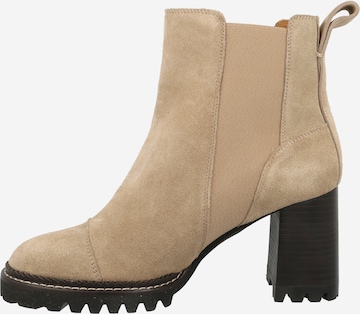 Bottines 'Mallory' See by Chloé en beige