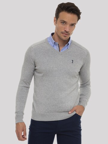 Sir Raymond Tailor Sweater 'Santos' in Grey: front