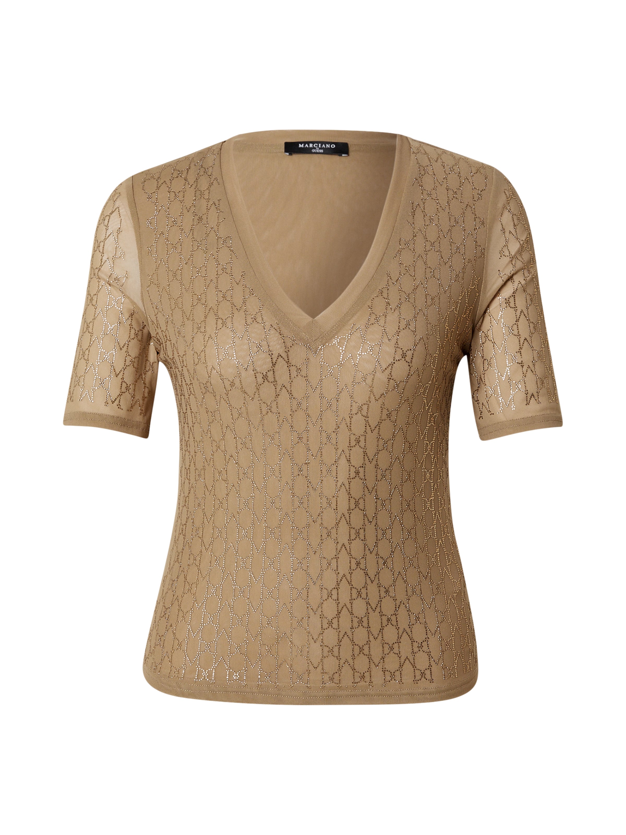 smėlio GUESS by Marciano Marškinėliai 'ARIA': priekis