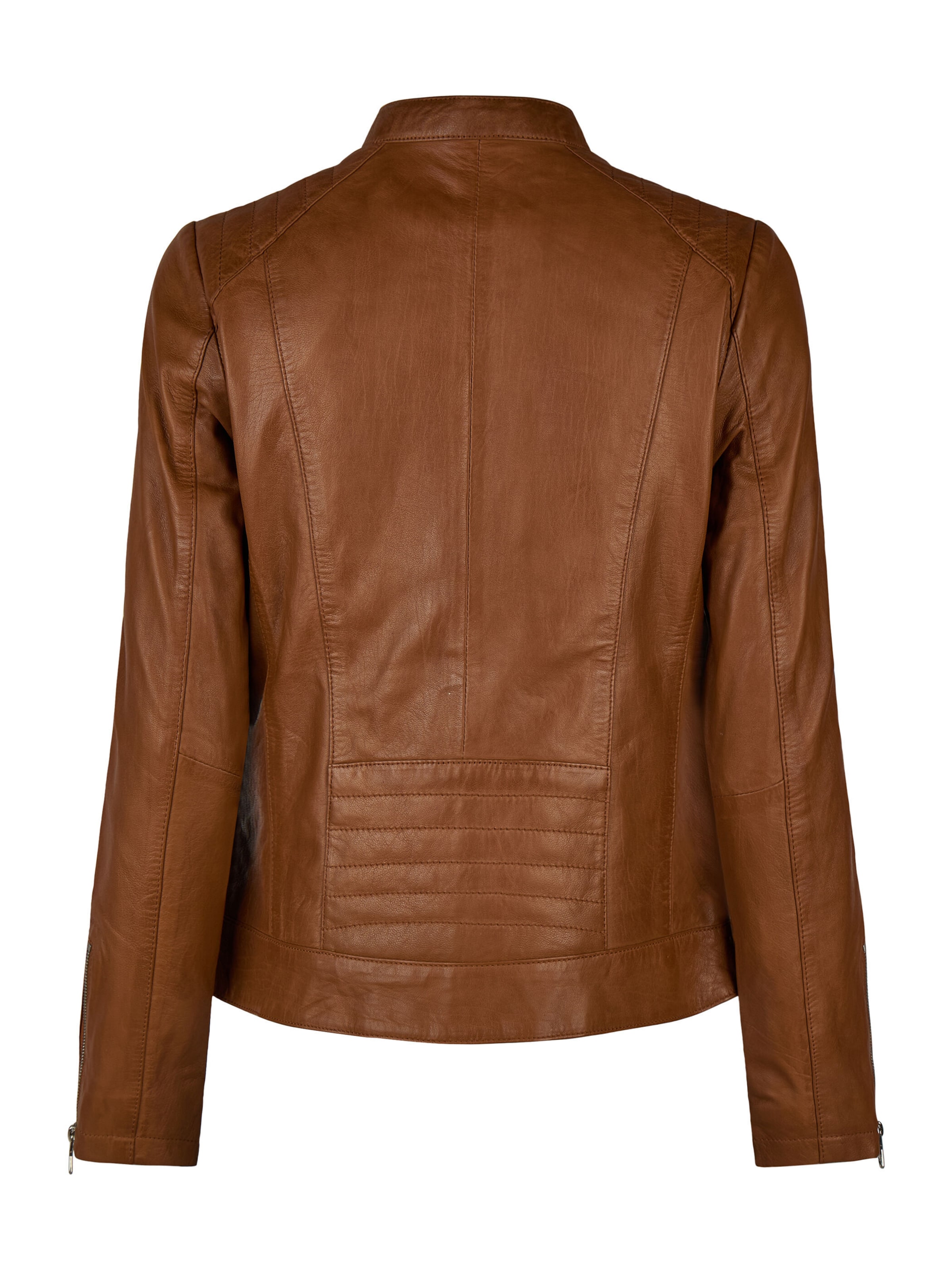 Apple of Eden Lederjacke in Braun