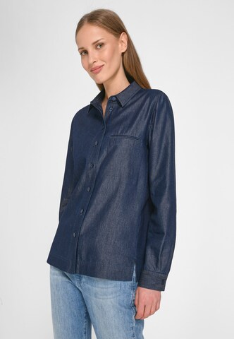 Peter Hahn Blouse in Blauw: voorkant