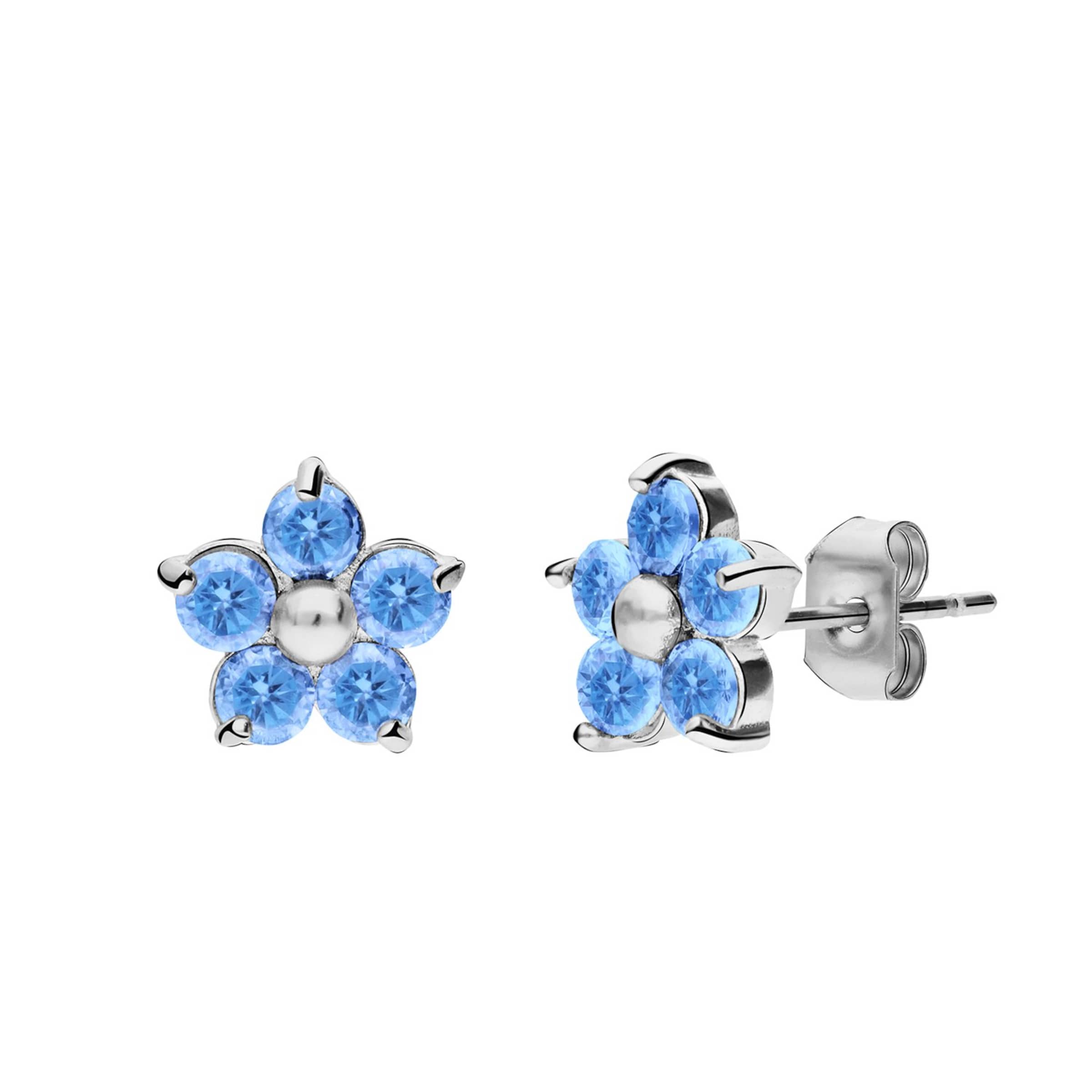 Lucardi Earrings in Silver: front