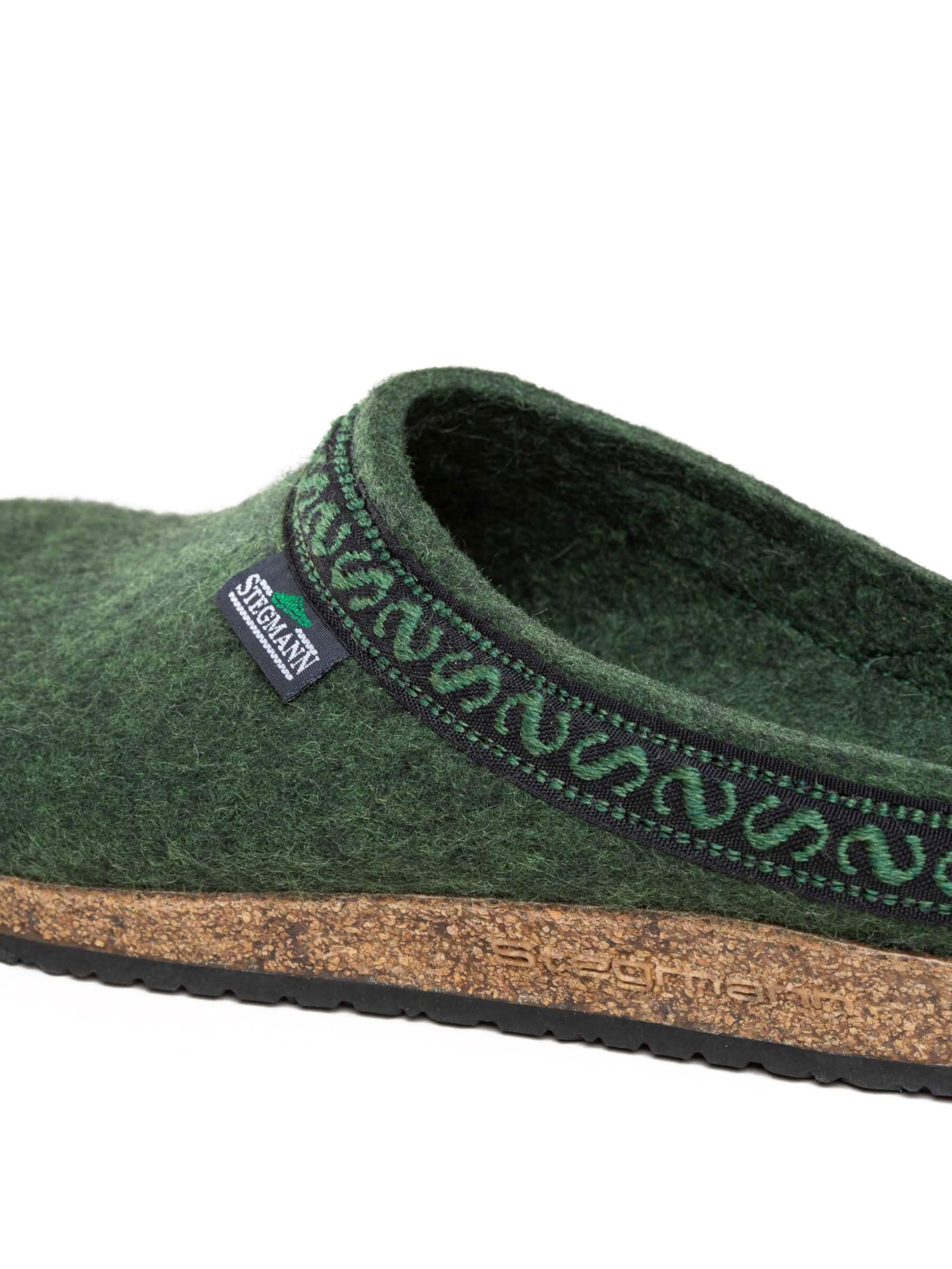Stegmann Clogs 'Filzclogs Stegmann 108' in Green