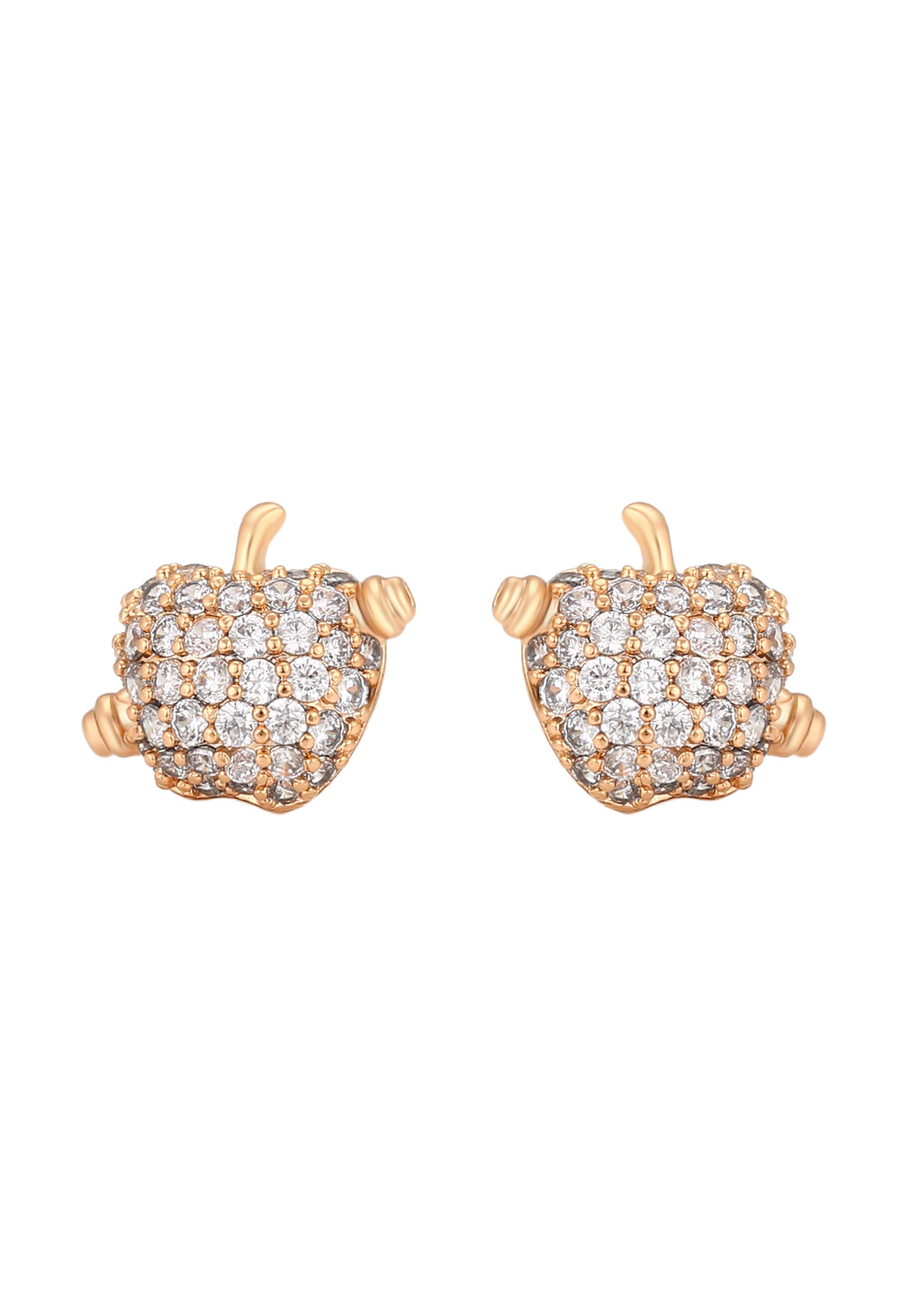 Gaya Boucles d'oreilles en or rose, Vue avec produit