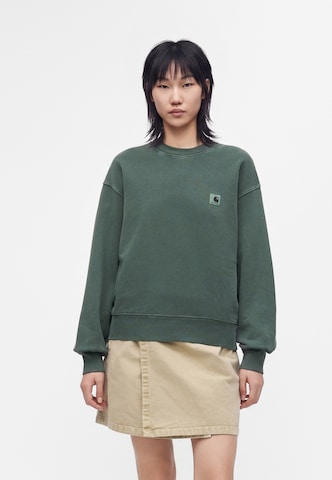 Carhartt WIP Sweatshirt 'Nelson' in Green: front