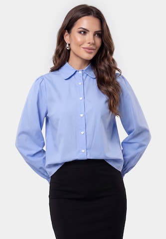 Chemisier faina en bleu : devant