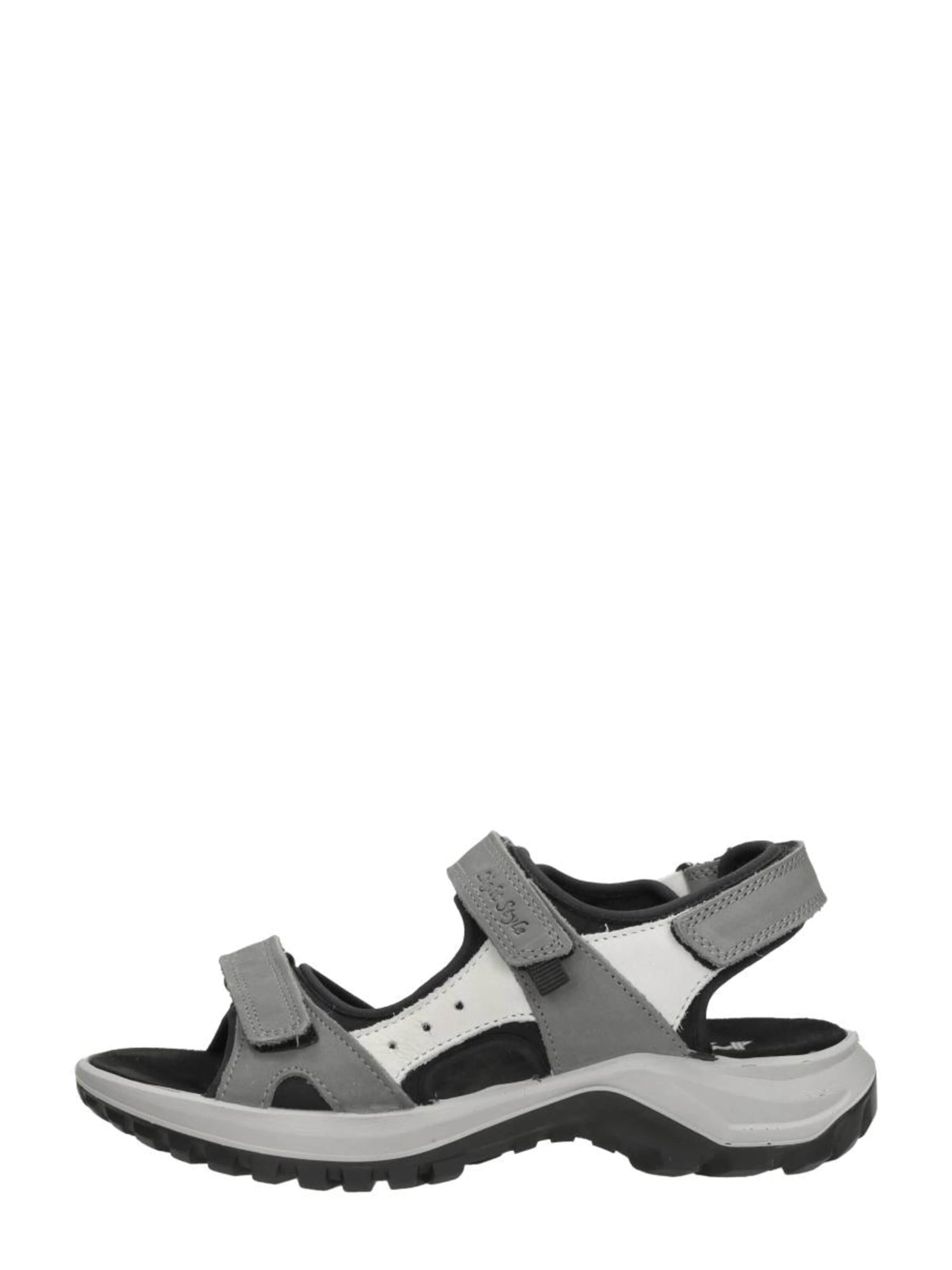 Sandales 'Sandalen Plat' IMAC en gris : devant