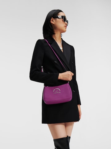 Sac à bandoulière 'Rue St-Guillaume' Karl Lagerfeld en violet : devant