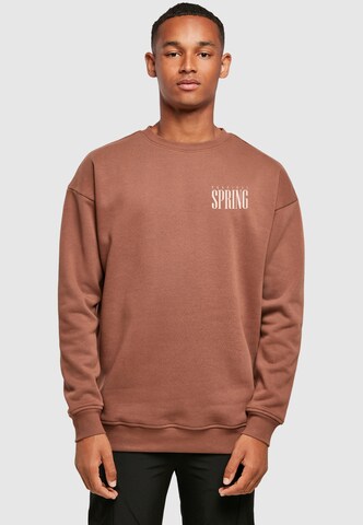 Merchcode Sweatshirt 'Tropical Spring' in Bruin
