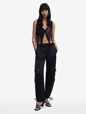 Desigual Tapered Cargobroek in Zwart