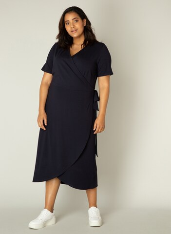 BASE LEVEL CURVY Kleid 'Abbie' in Blau: predná strana