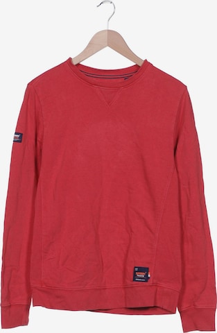 Superdry Sweatshirt & Zip-Up Hoodie in S in Red: front