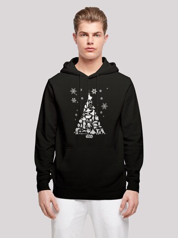 Sweat-shirt 'Star Wars Christmas Tree' F4NT4STIC en noir : devant
