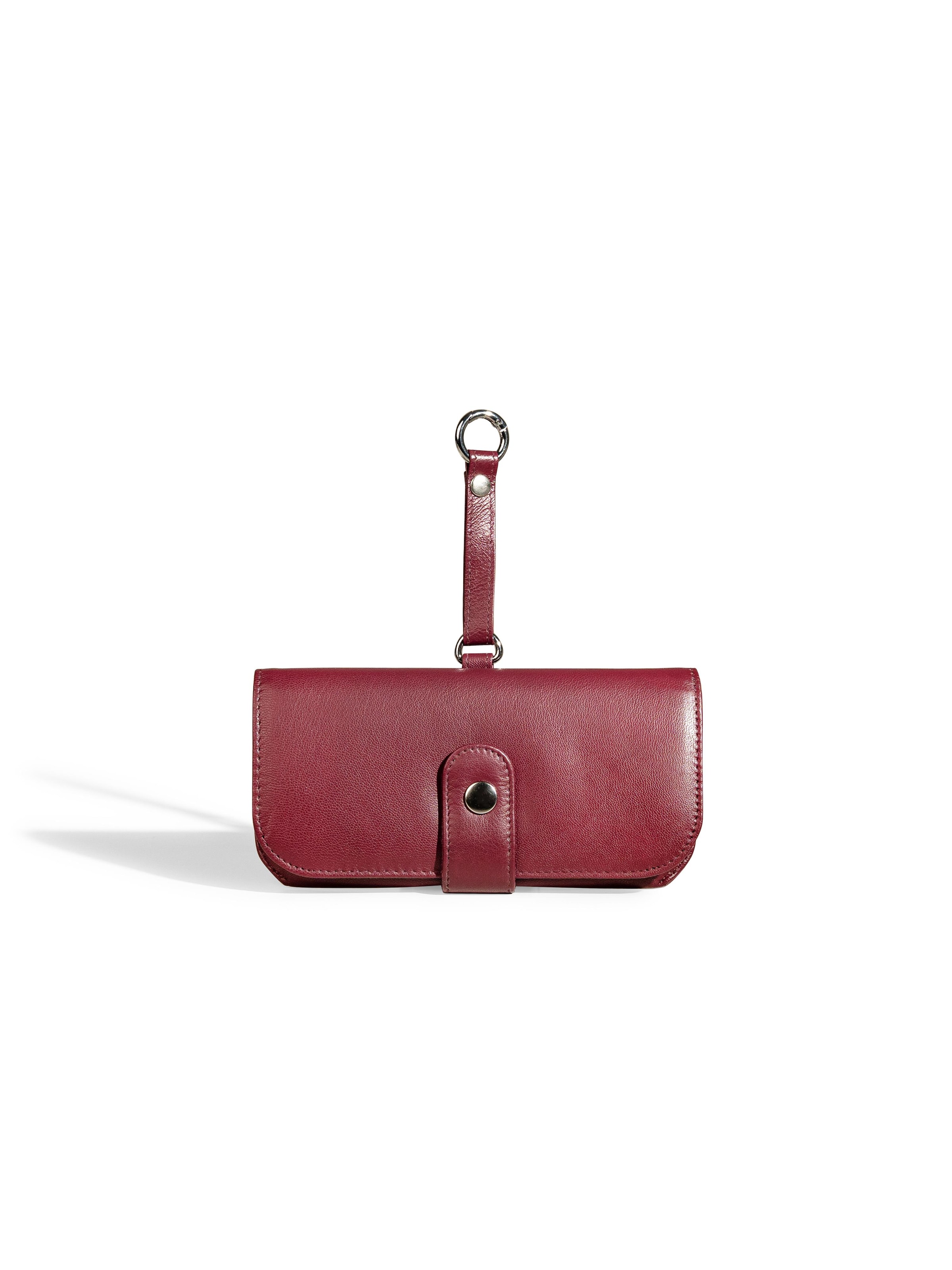 Friedrich23 Etui 'Brillenetui - SIENNA - Leder' in Rood: voorkant