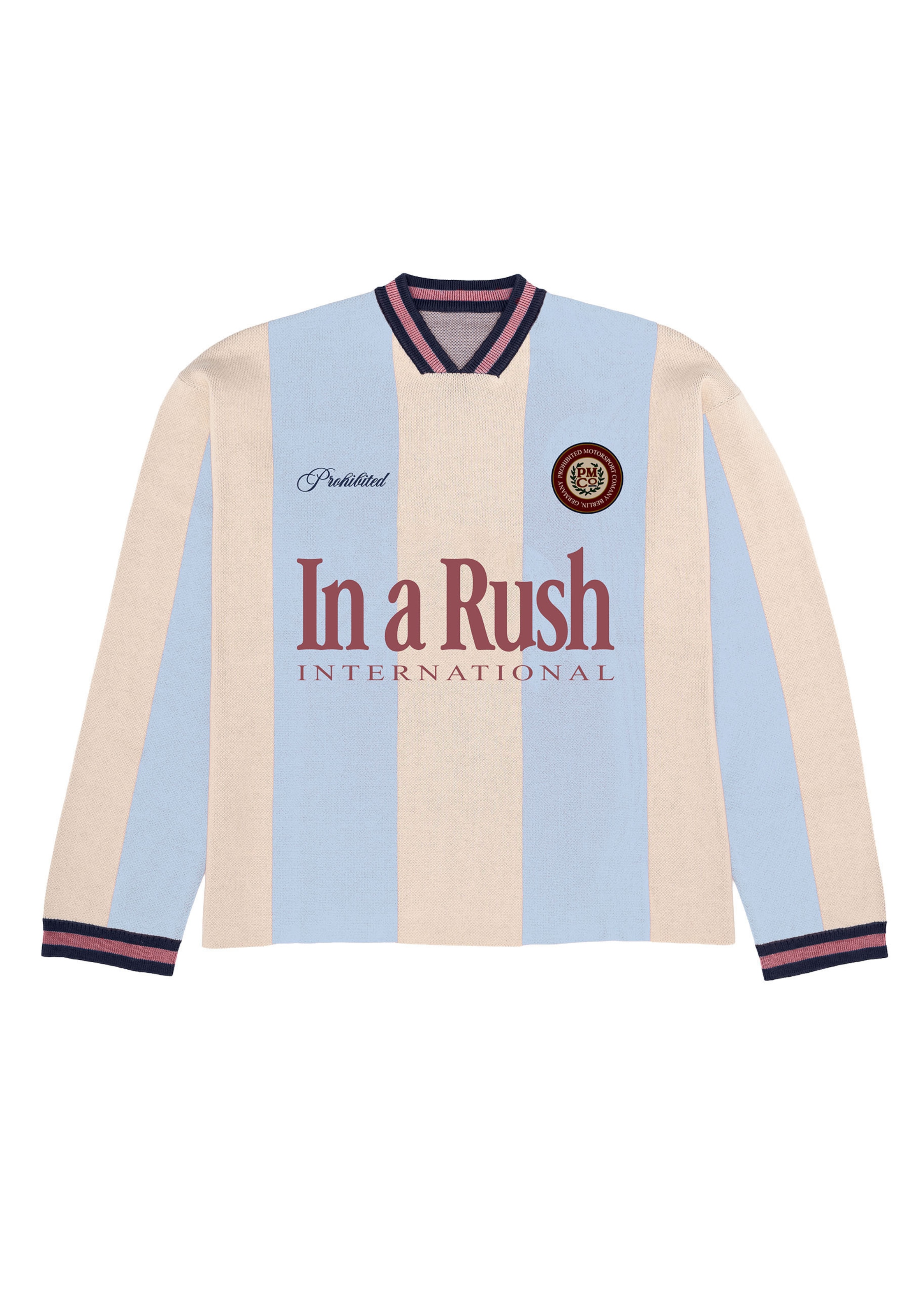 Pullover di Prohibited in blu: frontale