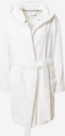 TOMMY HILFIGER Short Bathrobe in White: front