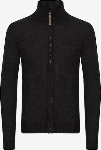 INDICODE JEANS Knit Cardigan in Black: front