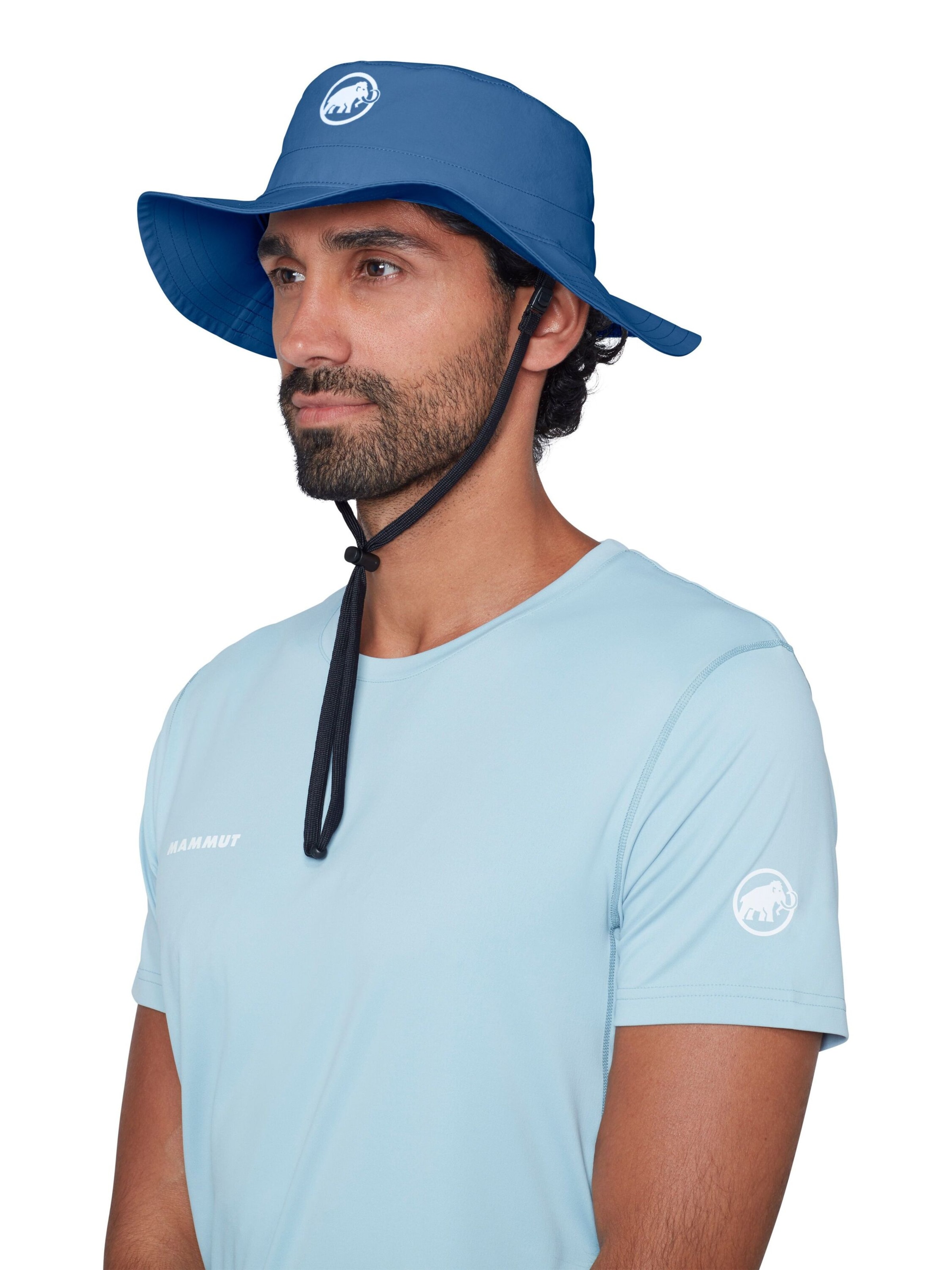 MAMMUT Sports Hat 'Runbold' in Blue: front