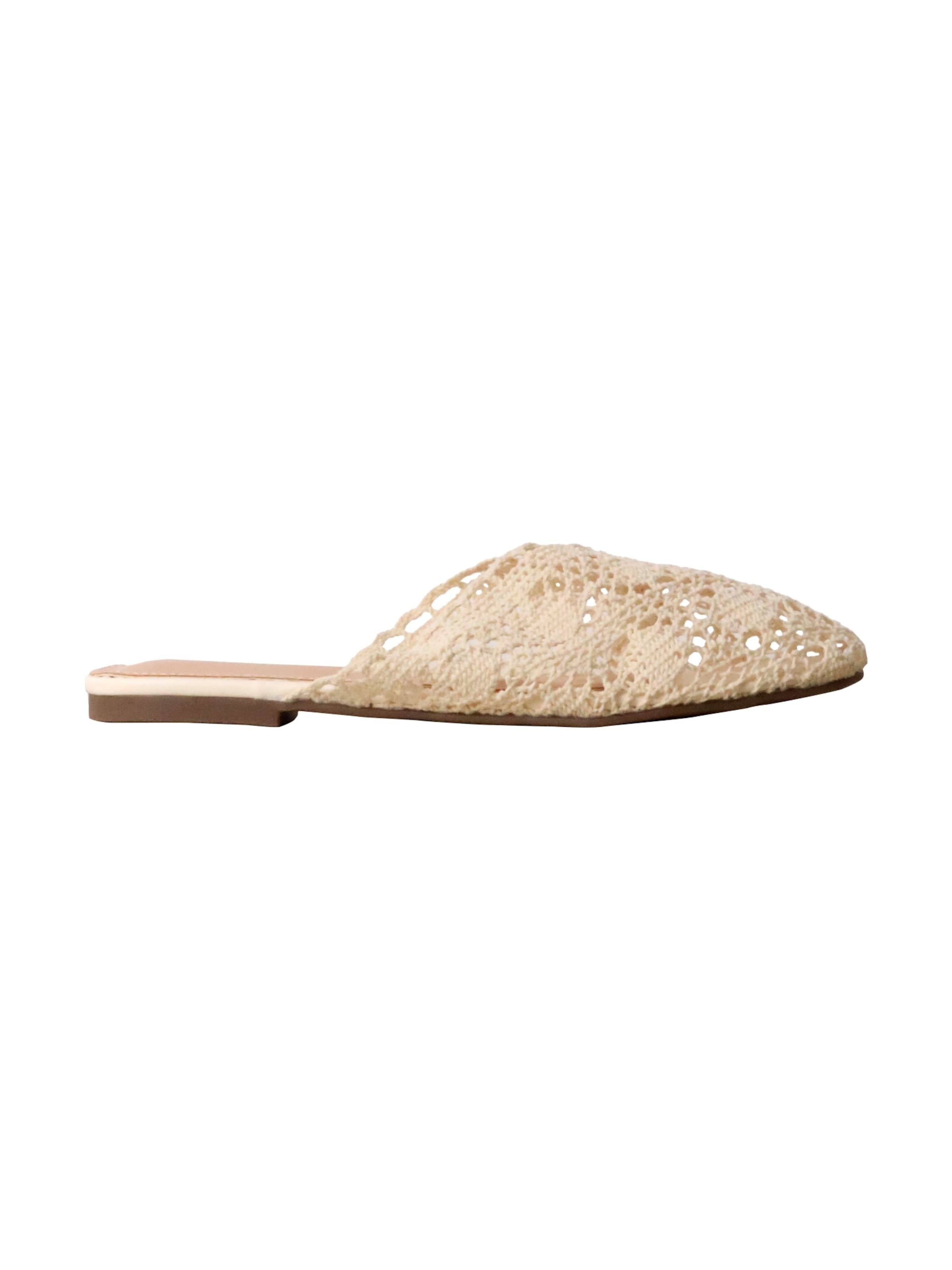 Joia Mules in Beige