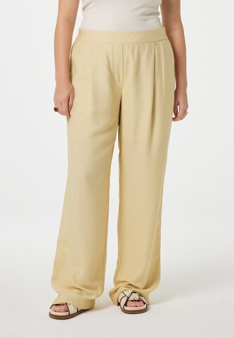 Fabienne Chapot Wide leg Broek in Beige: voorkant