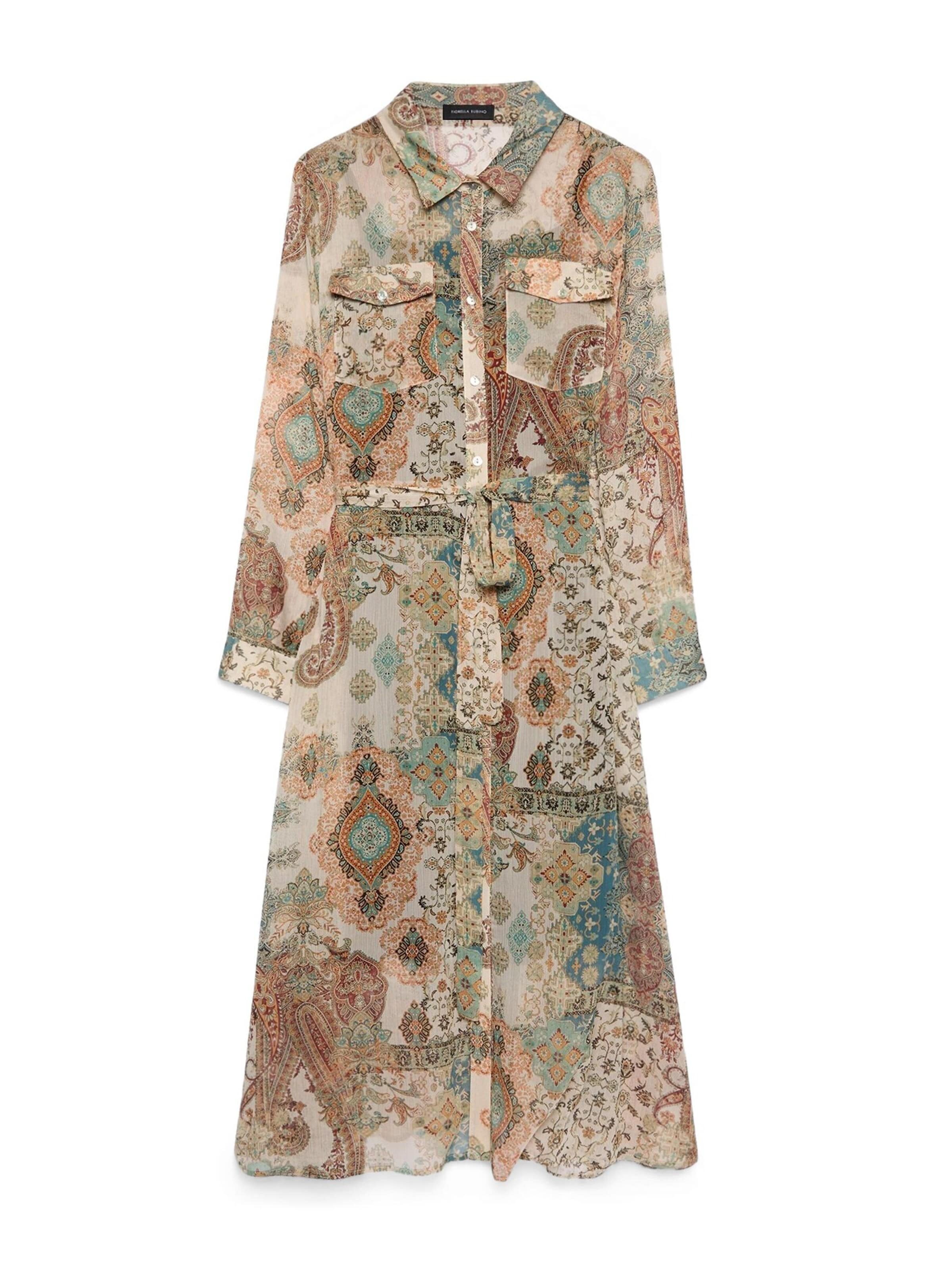 Fiorella Rubino Dress in Beige: front