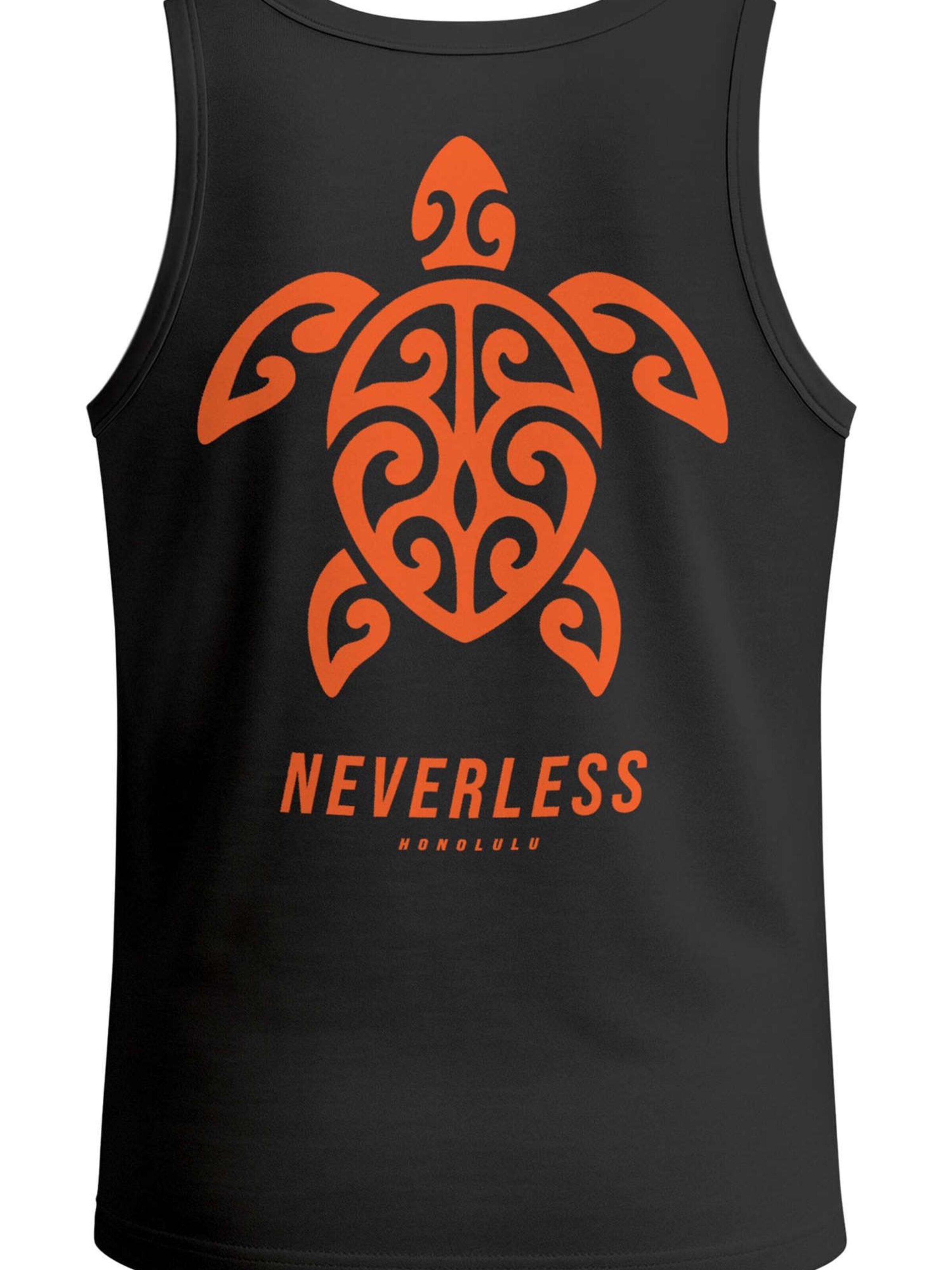 Neverless Shirt 'Honolulu Turtel' in Black: front