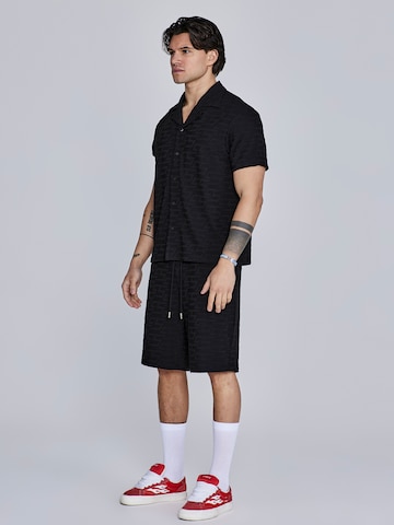 SikSilk Comfort fit Overhemd in Zwart