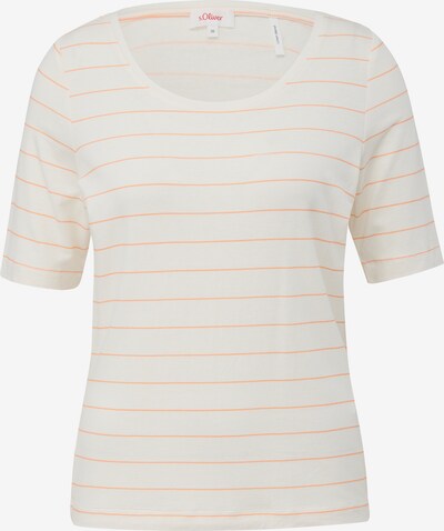 s.Oliver T-shirt en orange / blanc, Vue avec produit