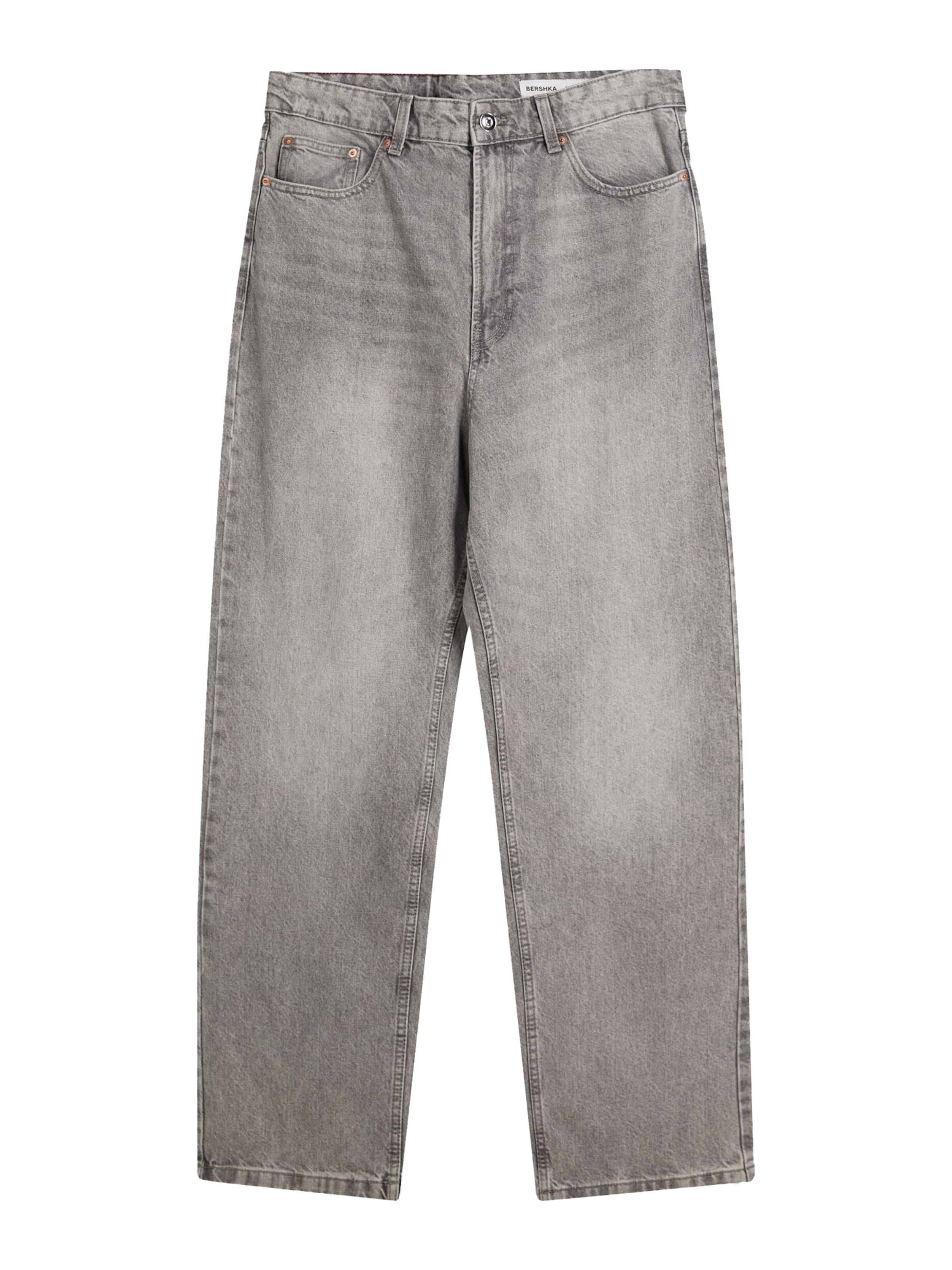 Baggy Jeans di Bershka in grigio: frontale