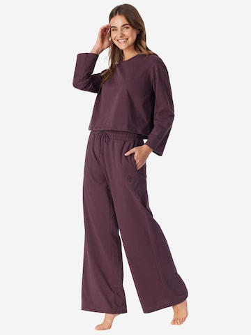 SCHIESSER Pyjamabroek ' Mix & Relax ' in Bruin