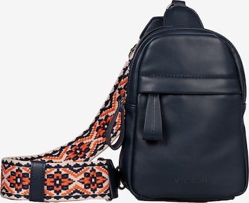 TOM TAILOR Backpack 'Palina' in Blue: front