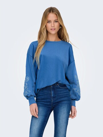 ONLY Sweatshirt 'ONLBROOKE' in Blau: Vorderseite