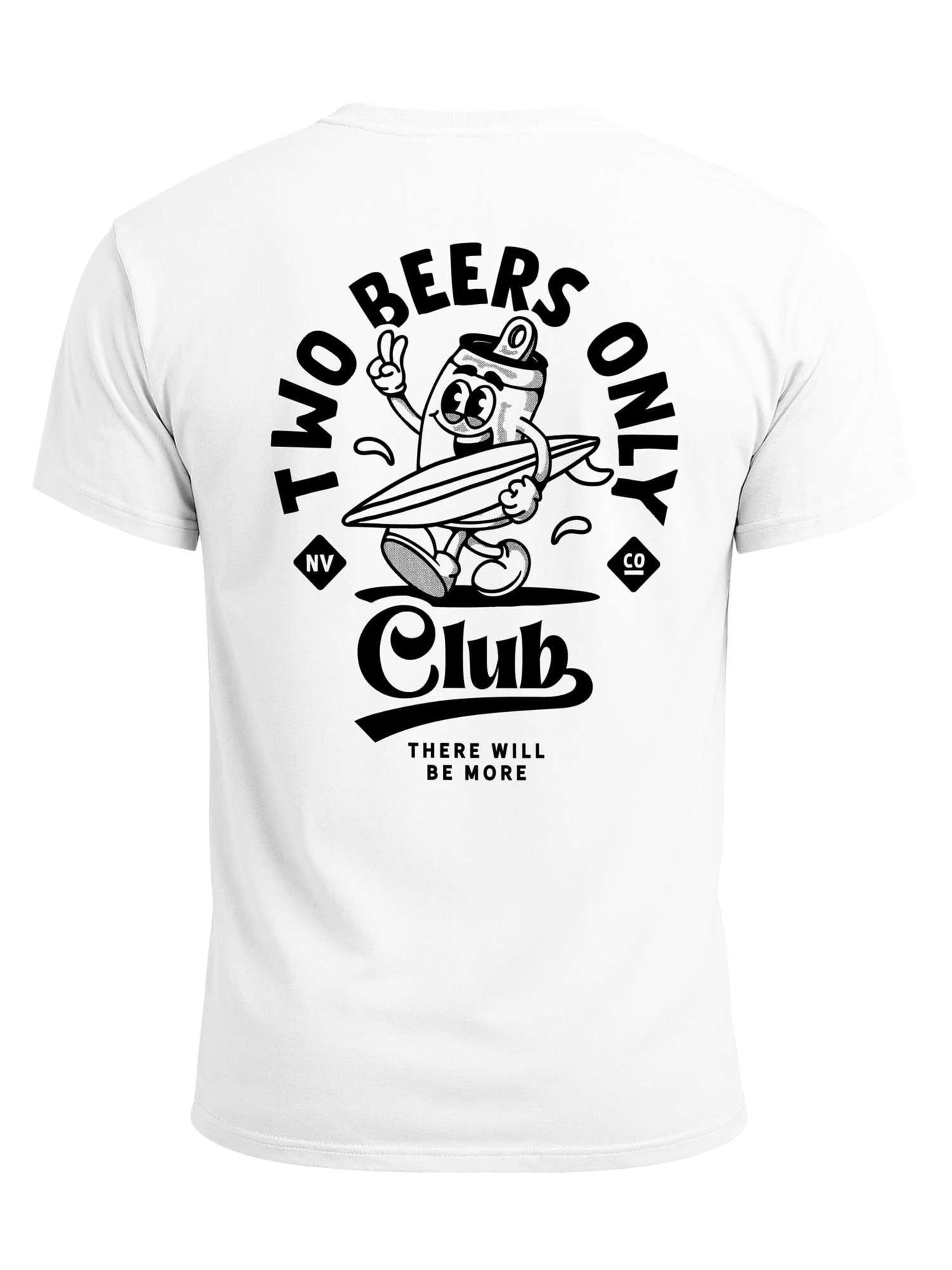 Neverless Shirt 'Two Beers only Backprint' in White