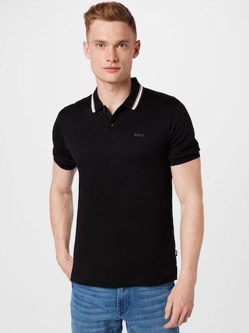 Tricou 'Penrose 38' de la BOSS Black pe negru: față