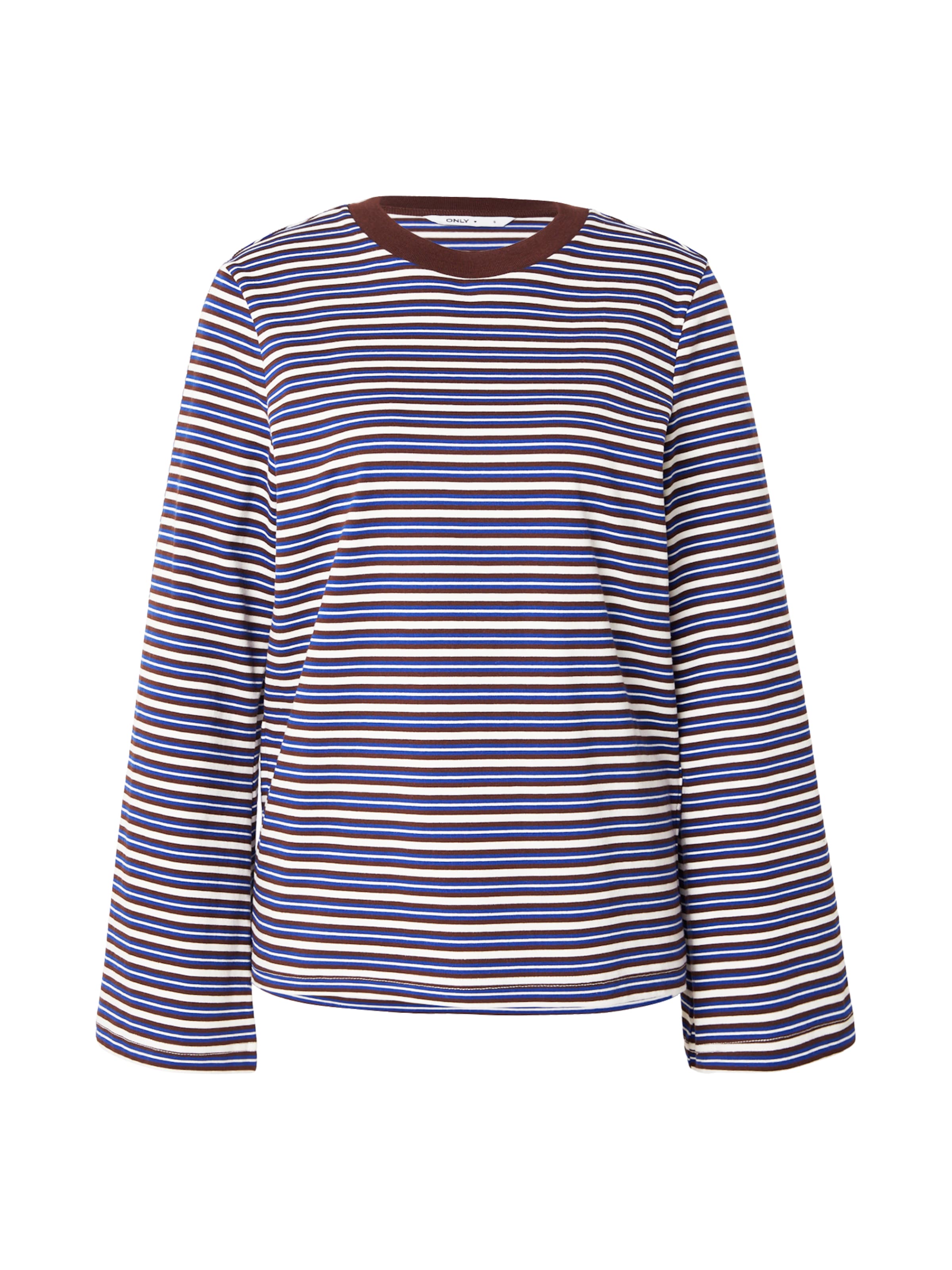 ONLY Camiseta 'ONLLISA' en M en azul / marrón / blanco, Vista del producto