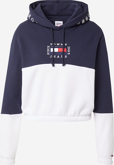 TOMMY HILFIGER Majica | nočno modra / bela barva, Prikaz izdelka