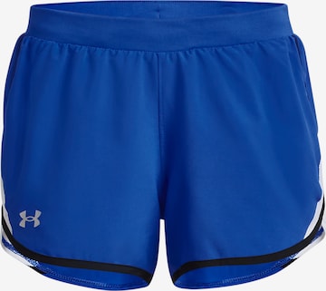 UNDER ARMOUR Skinny Sportbroek 'Fly-By 2.0' in Blauw: voorkant