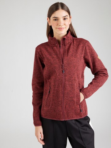 Whistler Functionele fleece jas 'Samani' in Rood: voorkant