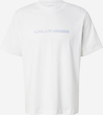 T-Shirt '20S' Calvin Klein Jeans en blanc : devant
